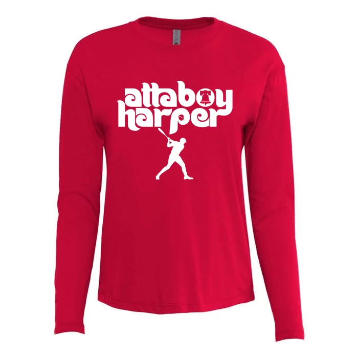 Atta Boy Harper Philadelphia Womens Cotton Relaxed Long Sleeve T-Shirt