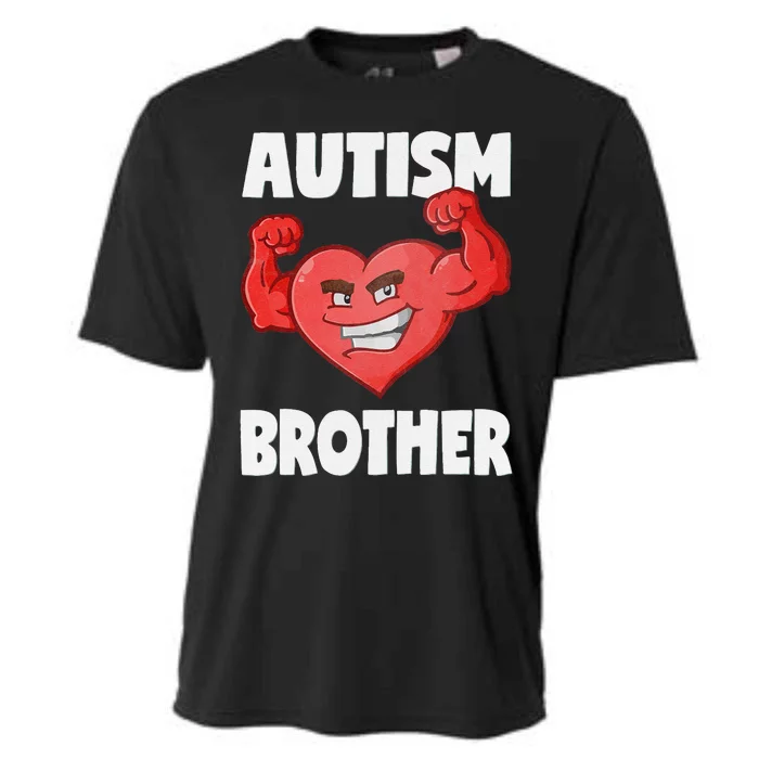 Autism Brother Heart Strong Brothers Awareness Cooling Performance Crew T-Shirt