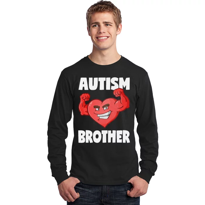 Autism Brother Heart Strong Brothers Awareness Long Sleeve Shirt