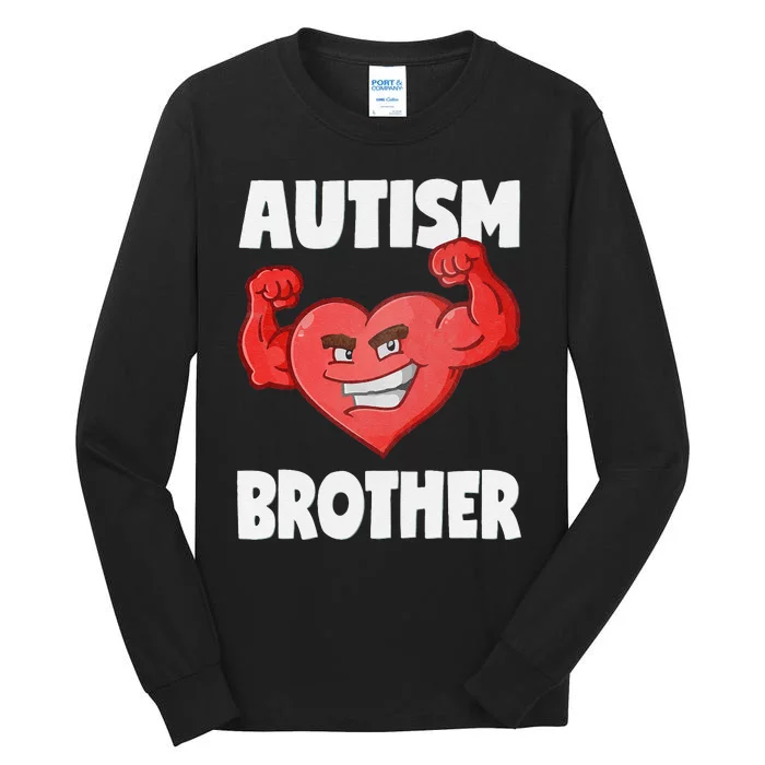 Autism Brother Heart Strong Brothers Awareness Tall Long Sleeve T-Shirt