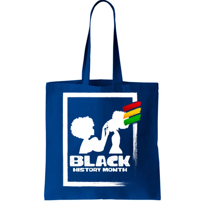 Afro Black History Month African Mom And Daughter Cute Gift Tote Bag