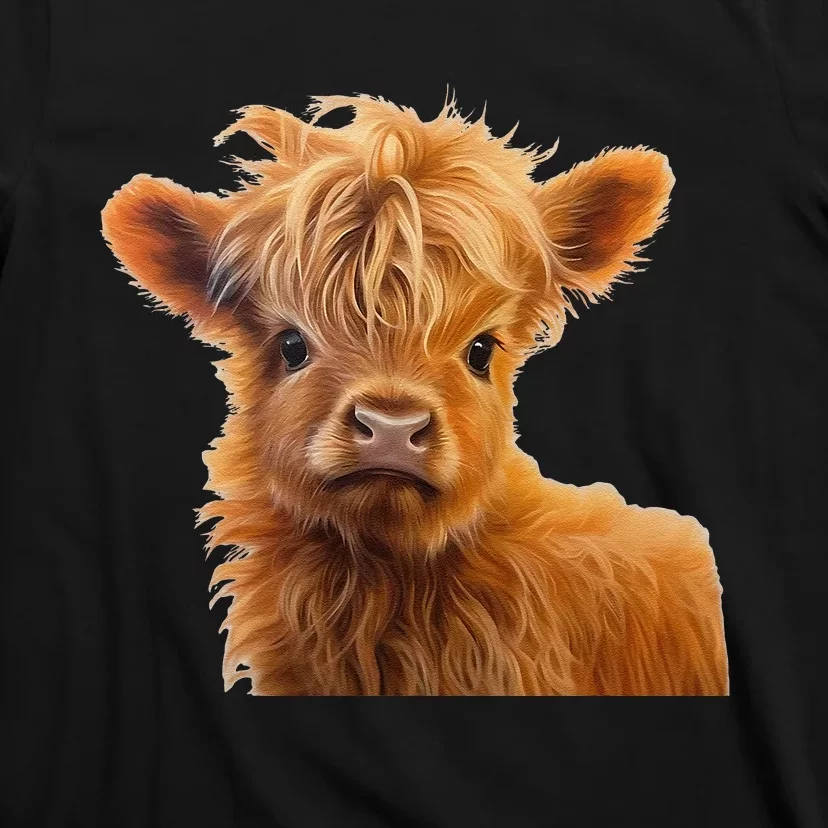 Adorable Baby Highland Cow Calf T-Shirt