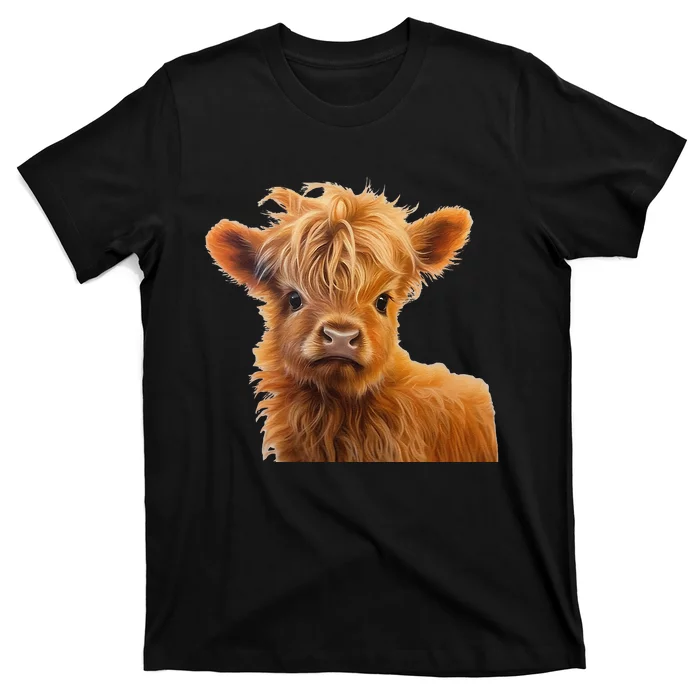 Adorable Baby Highland Cow Calf T-Shirt