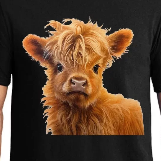 Adorable Baby Highland Cow Calf Pajama Set