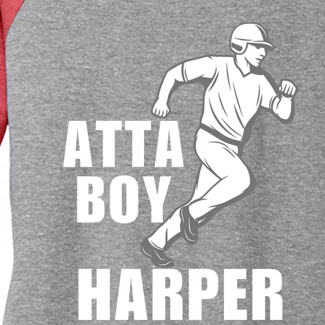 Atta Boy Harper Philadelphia Women's Tri-Blend 3/4-Sleeve Raglan Shirt