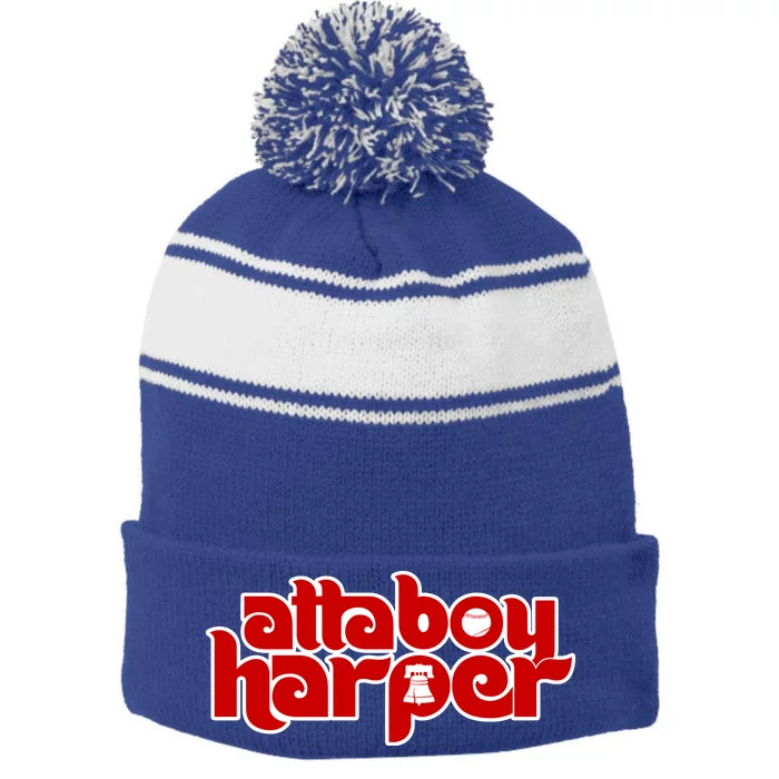 Atta Boy Harper Philadelphia Stripe Pom Pom Beanie