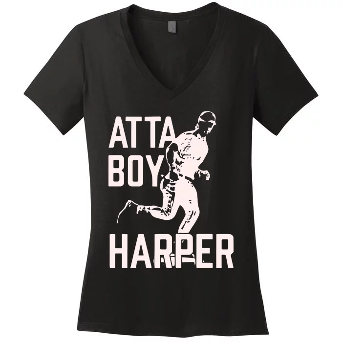 Atta Boy Harper Philadelphia Women's V-Neck T-Shirt