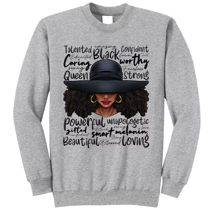 African Black History African American Ladies Juneteenth Tall Sweatshirt