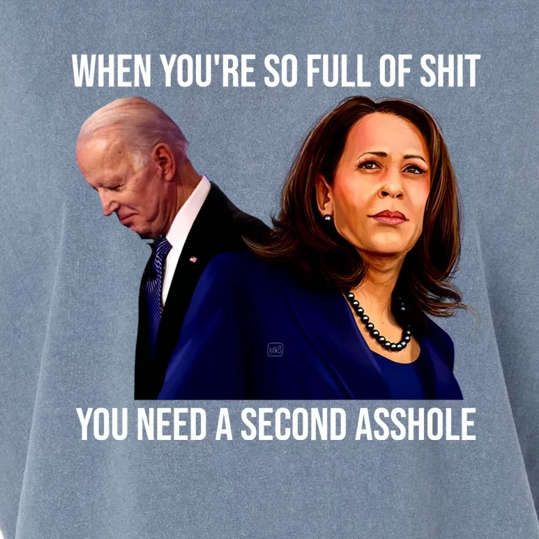 Anti Biden Harris Funny 2021, Anti Biden Garment-Dyed Women's Muscle Tee