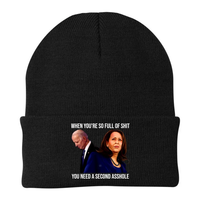 Biden Shirt Funny Anti Biden Harris Design Knit Cap Winter Beanie