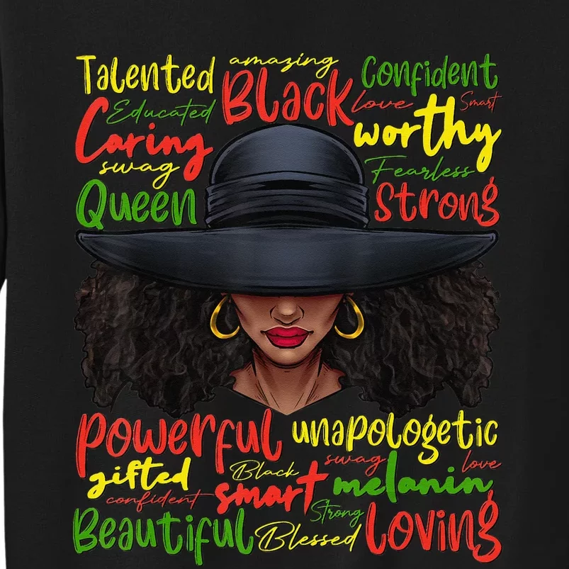 African Black History African American Ladies Juneteenth Tall Sweatshirt