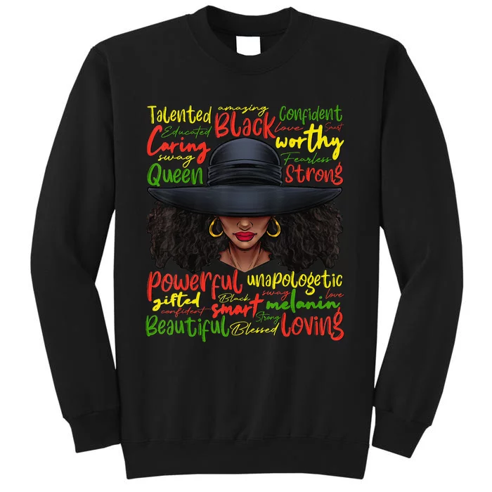 African Black History African American Ladies Juneteenth Tall Sweatshirt