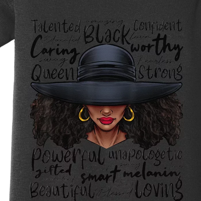 African Black History African American Ladies Juneteenth Baby Bodysuit