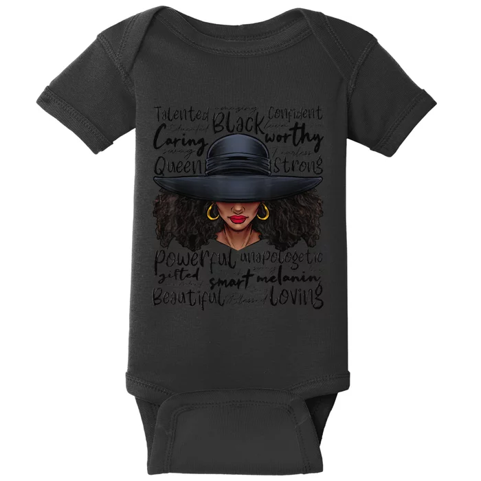 African Black History African American Ladies Juneteenth Baby Bodysuit