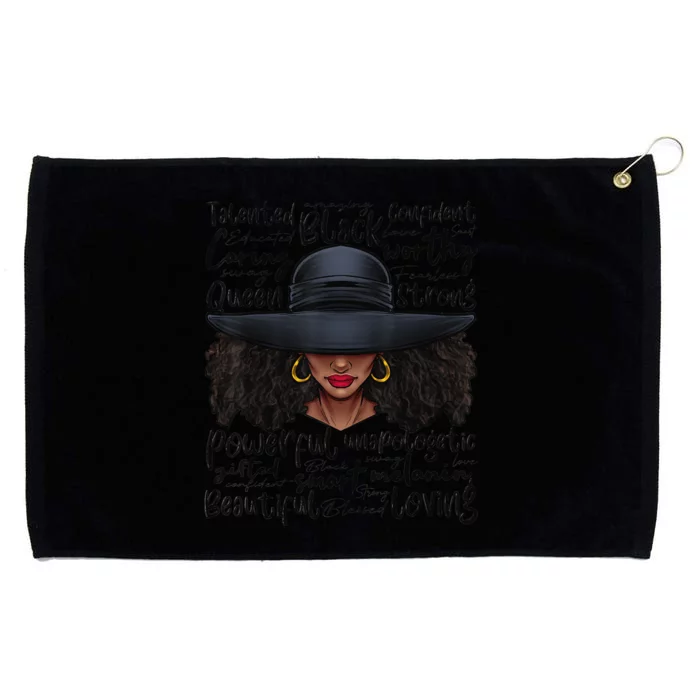 African Black History African American Ladies Juneteenth Grommeted Golf Towel