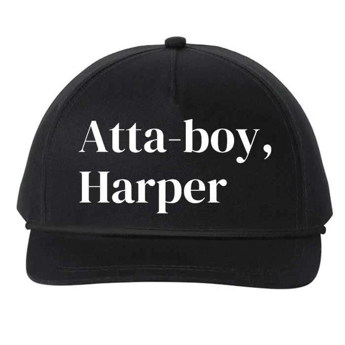 Atta Boy Harper Philly_ Fan Design Snapback Five-Panel Rope Hat