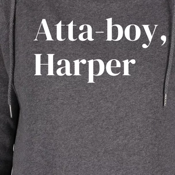 Atta Boy Harper Philly_ Fan Design Womens Funnel Neck Pullover Hood