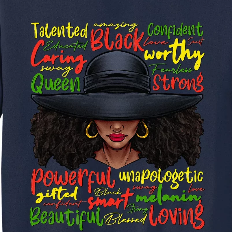 African Black History African American Ladies Juneteenth Tall Sweatshirt