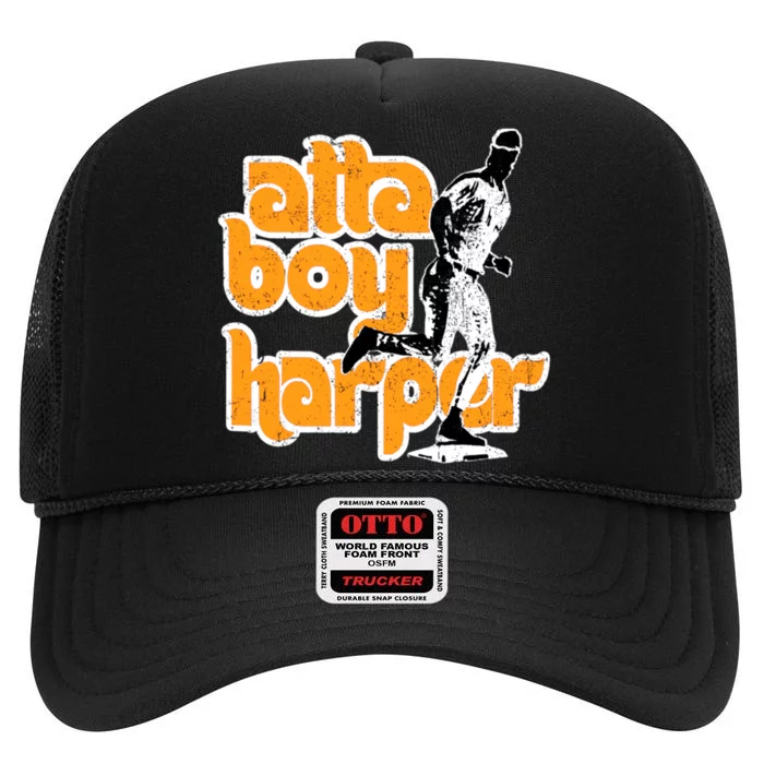 Atta Boy Harper Trending Atta Boy Harper High Crown Mesh Trucker Hat