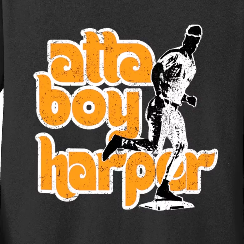 Atta Boy Harper Trending Atta Boy Harper Kids Long Sleeve Shirt