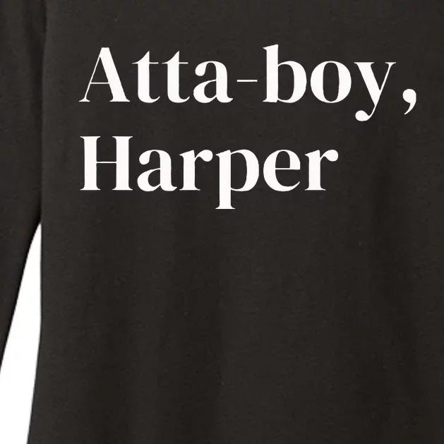 Atta Boy Harper funny saying Womens CVC Long Sleeve Shirt