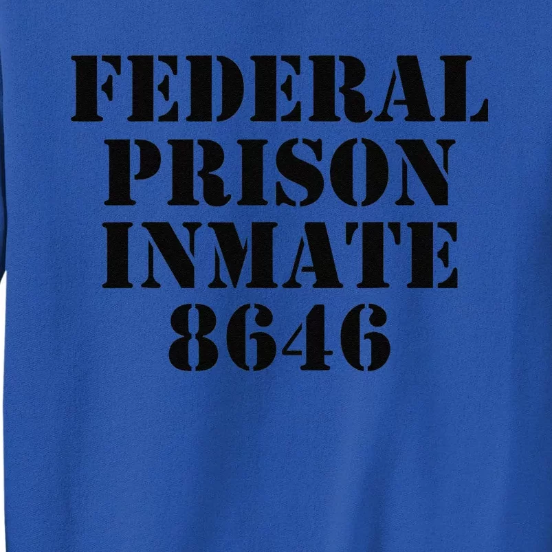 Anti Biden Halloween Costume Prison Inmate 8646 Pro Trump Tall Sweatshirt