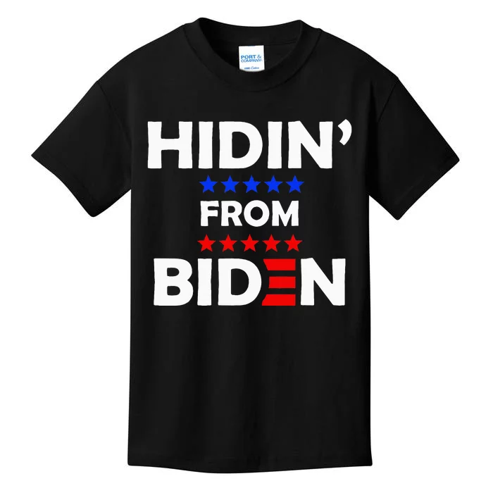 Anti Biden Hidin From Biden Kids T-Shirt