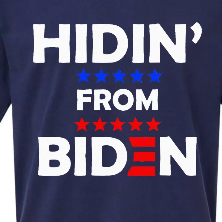 Anti Biden Hidin From Biden Sueded Cloud Jersey T-Shirt