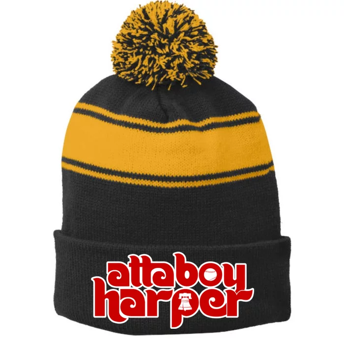 Atta Boy Harper Trending Atta Boy Harper Stripe Pom Pom Beanie