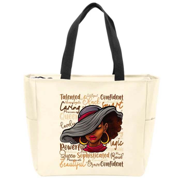 African Black History African American  Juneteenth Zip Tote Bag