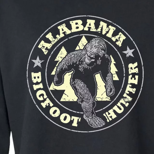 Alabama Bigfoot Hunter Believe State Pride Cropped Pullover Crew