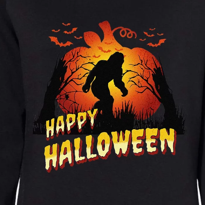 A Bigfoot Halloween Happy Halloween Womens California Wash Sweatshirt