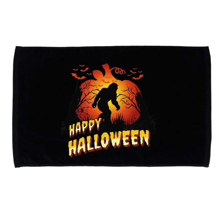 A Bigfoot Halloween Happy Halloween Microfiber Hand Towel