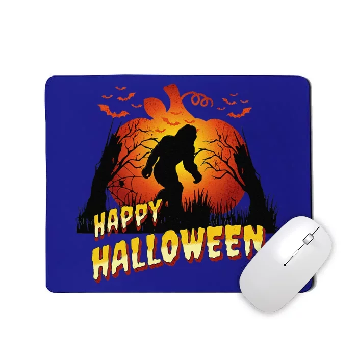 A Bigfoot Halloween Happy Halloween Mousepad