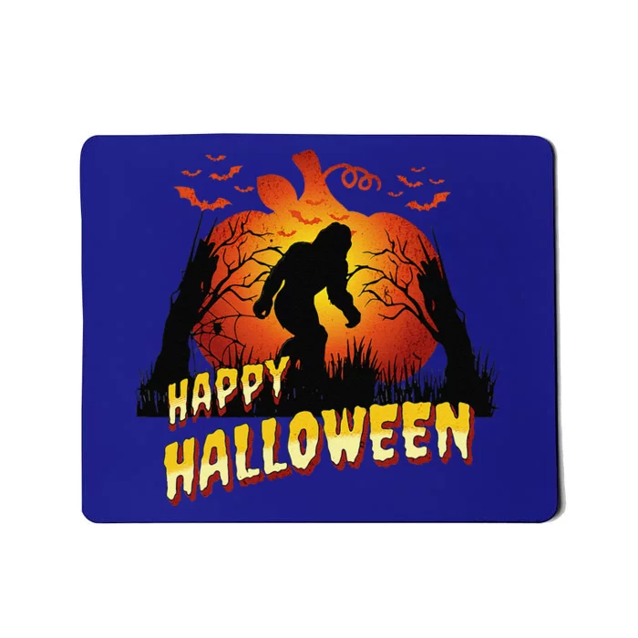 A Bigfoot Halloween Happy Halloween Mousepad