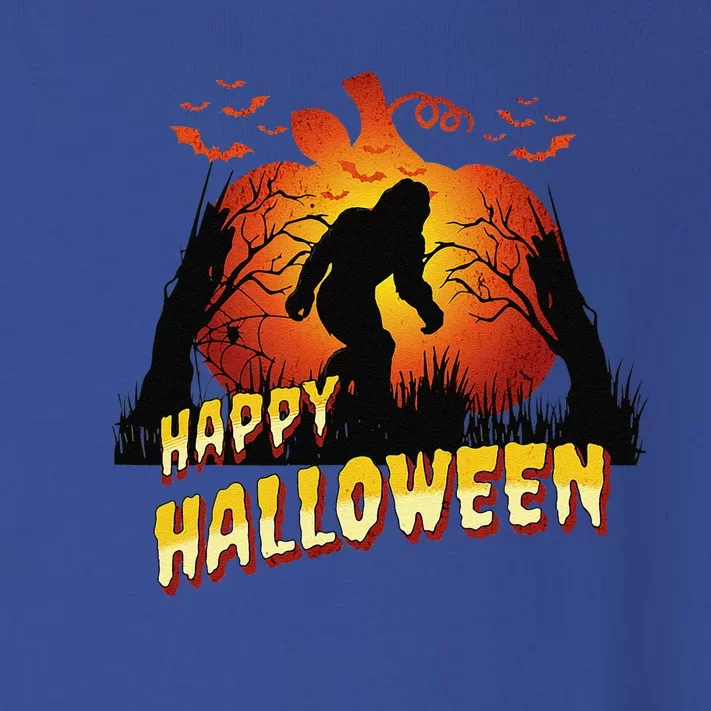 A Bigfoot Halloween Happy Halloween Toddler Long Sleeve Shirt