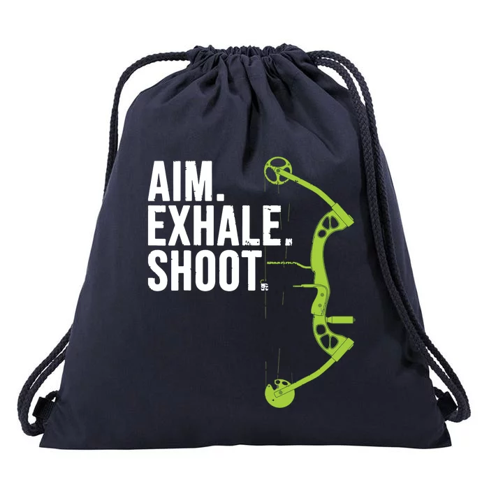 Archery Bow Hunting Shirts Aim Exhale Shoot Drawstring Bag