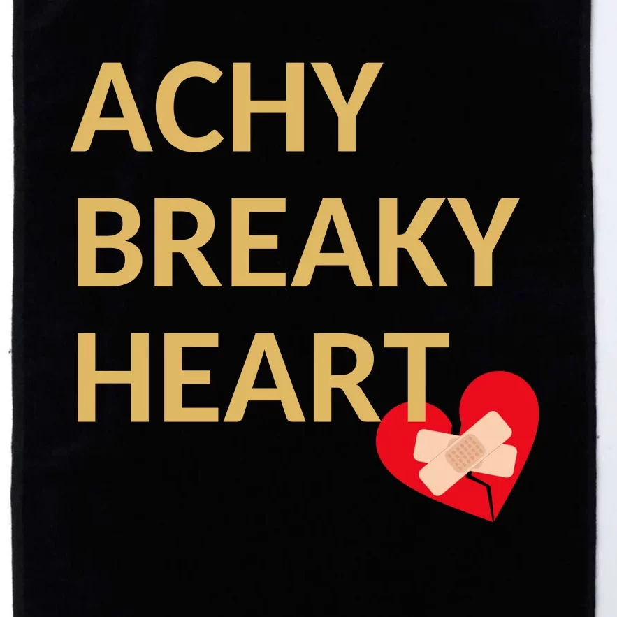 Achy Breaky Heart Gift For Music Lovers Platinum Collection Golf Towel