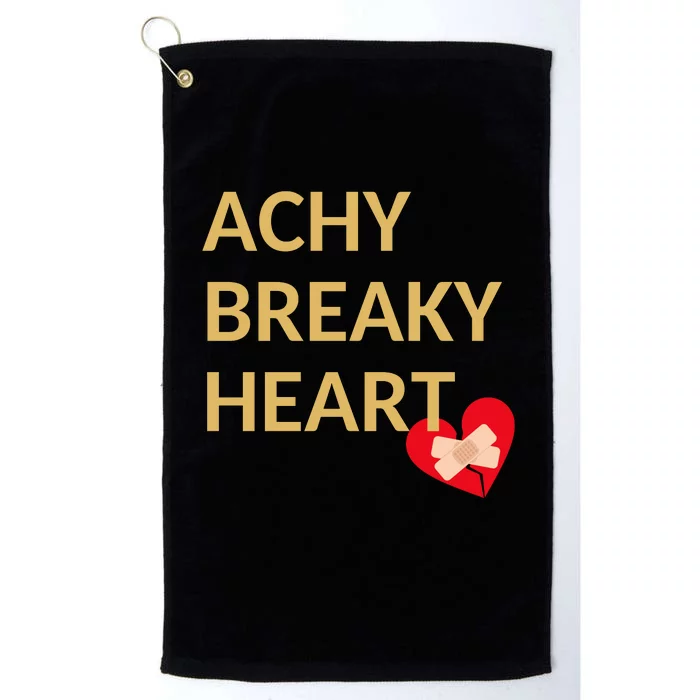 Achy Breaky Heart Gift For Music Lovers Platinum Collection Golf Towel