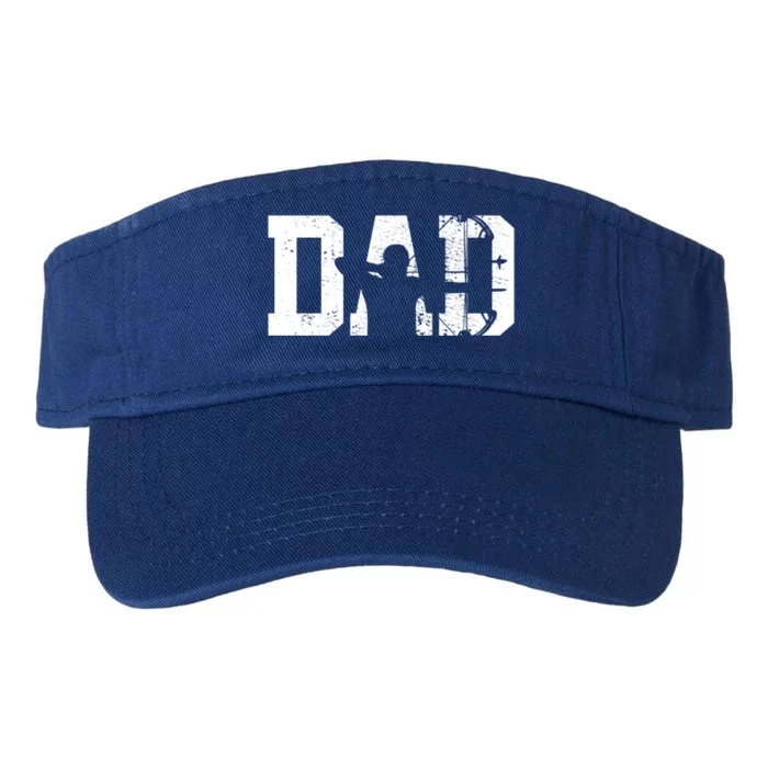 Archery Bow Hunting Dad Fathers Day Gift Valucap Bio-Washed Visor