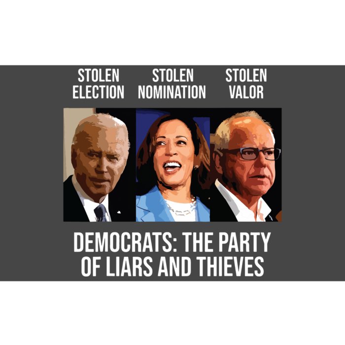 Anti Biden Harris Walz Bumper Sticker