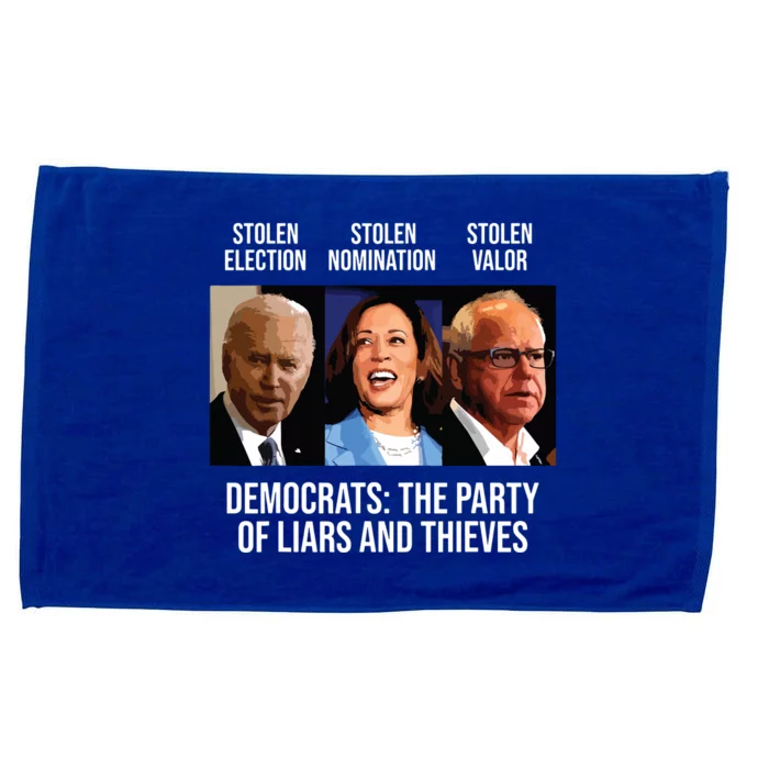 Anti Biden Harris Walz Microfiber Hand Towel