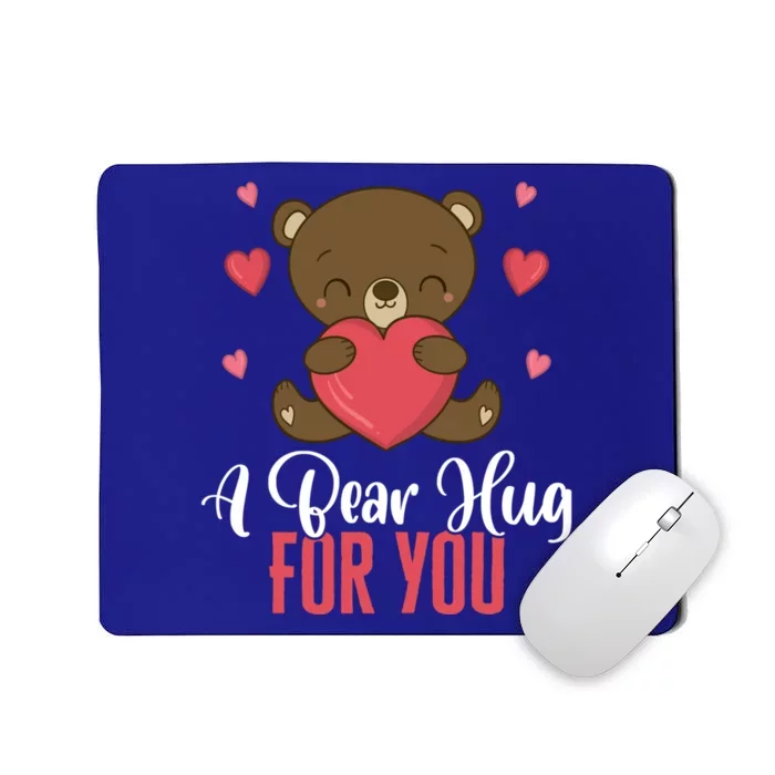 A Bear Hug For You Happy Valentine's Love Relationship Heart Gift Mousepad