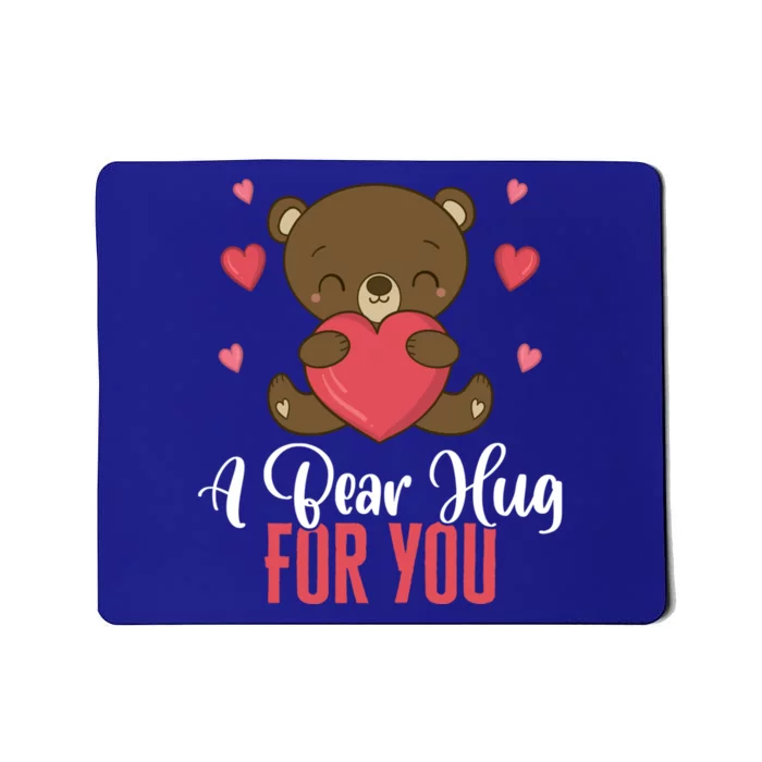 A Bear Hug For You Happy Valentine's Love Relationship Heart Gift Mousepad