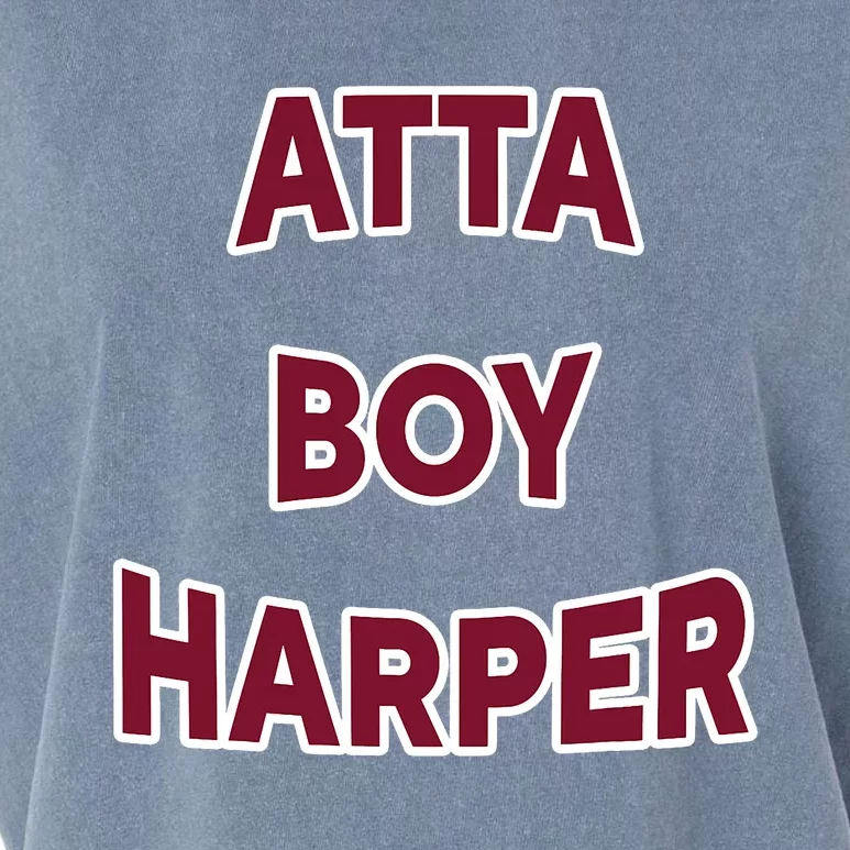 Atta Boy Harper He Wasn’T Supposed To Hear It Funny Garment-Dyed Women's Muscle Tee