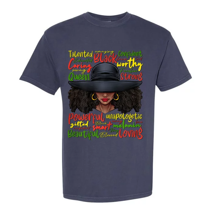 African Black History African American Ladies Juneteenth Garment-Dyed Heavyweight T-Shirt