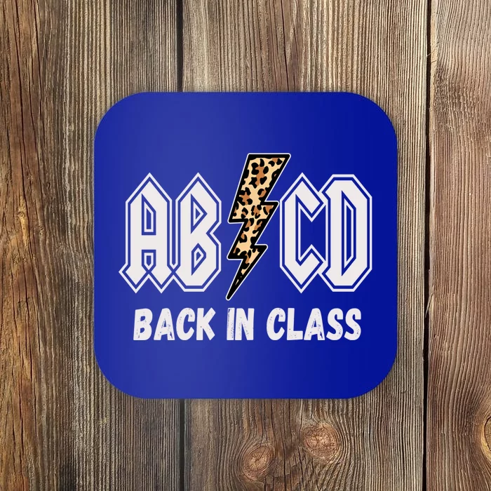 Abcd Back In Class Teacher Back To School Abcd Teacher Gift Coaster