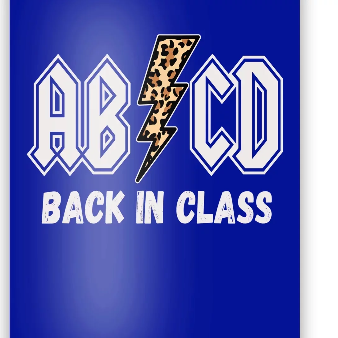 Abcd Back In Class Teacher Back To School Abcd Teacher Gift Poster