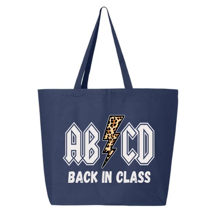 Abcd Back In Class Teacher Back To School Abcd Teacher Gift 25L Jumbo Tote