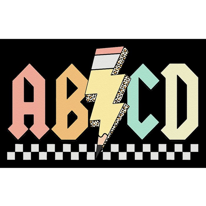 ABCD Back In Class Teachers Kids Rock Back To School Pencil Bumper Sticker